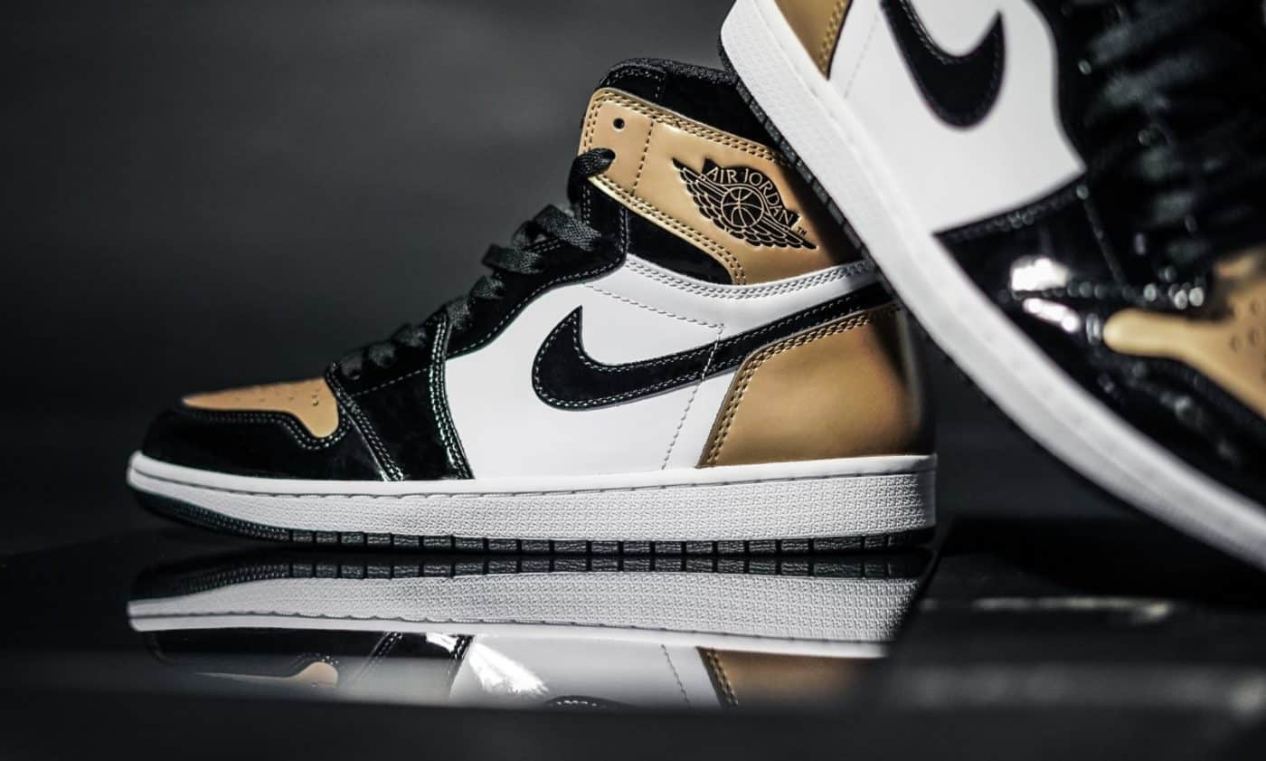 Aj 1 gold toe on sale